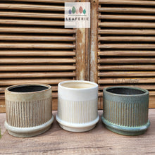 Load image into Gallery viewer, The Leaferie Savoy Flowerpot. 3 colours