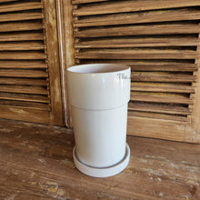 Load image into Gallery viewer, The Leaferie Petrus tall plant pot with tray