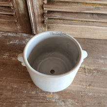 Load image into Gallery viewer, The Leaferie tiber white plant pot . ceramic material
