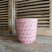 Load image into Gallery viewer, The Leaferie Linz Flowerpot. red colour ceramic pot