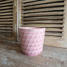 Load image into Gallery viewer, The Leaferie Linz Flowerpot. red colour ceramic pot