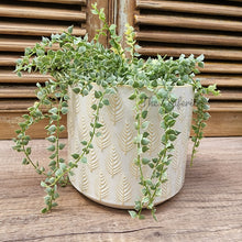 Load image into Gallery viewer, The Leaferie Kariba white pot. ceramic material.