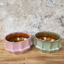 Load image into Gallery viewer, The Leaferie Knoxx shallow pot. 2 colours. ceramic