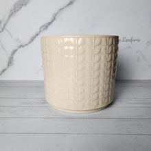 Load image into Gallery viewer, The Leaferie Corsica plant pot. 2 sizes. front view of white colour.
