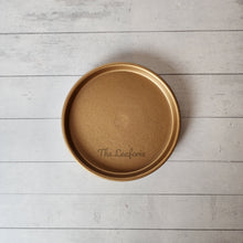 Load image into Gallery viewer, The Leaferie Matte round trays . 8 colours. ceramic and 4 sizes gold colour