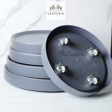 Load image into Gallery viewer, The Leaferie Plastic trays with wheels. 5 sizes and 2 colours. grey and beige.