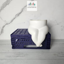 Load image into Gallery viewer, The Leaferie Albertine ceramic flowerpot front view