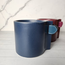 Load image into Gallery viewer, The Leaferie Sacha pot. 3 colours. ceramic and leather material