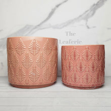 Load image into Gallery viewer, The Leaferie Liana red ceramic pot