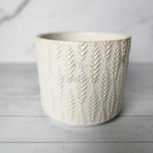 Load image into Gallery viewer, The Leaferie Florent white ceramic pot. 3 sizes . front view