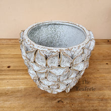 Load image into Gallery viewer, The Leaferie Bevin plant pot . ceramic flowerpot . top view