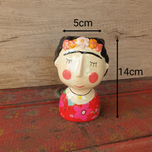 Load image into Gallery viewer, The Leaferie chinoiserie plant pot. ceramic figurine flowerpot . front view size