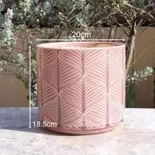 Load image into Gallery viewer, The Leaferie Réunion flowerpot. ceramic material . 3 colours and designs