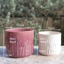Load image into Gallery viewer, The Leaferie Poppy ceramic pot