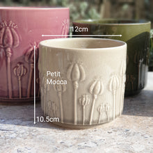Load image into Gallery viewer, The Leaferie Poppy ceramic pot
