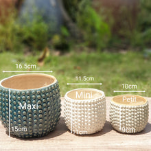 Load image into Gallery viewer, The Leaferie nicoya flowerpot. 3 colours and sizes.