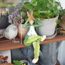 Load image into Gallery viewer, The Leaferie Thumper Rabbit garden decoration. 3 designs made from Resin. Design B