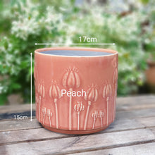 Load image into Gallery viewer, The Leaferie Poppy ceramic pot