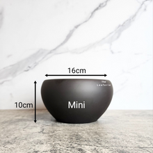 Load image into Gallery viewer, The Leaferie Bonsai Series 38 Flowerpots. 2 colours and 3 sizes. mini size black
