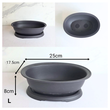 Load image into Gallery viewer, Plastic Bonsai Pots (14 Designs) With Trays
