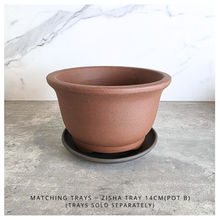 Load image into Gallery viewer,  bonsai pot Series 90 with 'Leaferie' branding . 3 sizes

