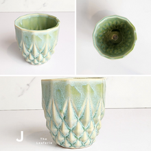 Load image into Gallery viewer, The Leaferie Petit pots Series 10 . 12 designs of ceramic mini pots. view of all  design J
