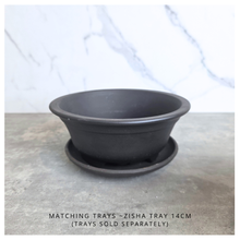 Load image into Gallery viewer,  bonsai pots series 43 in different colors with 'LEAFERIE' branding on a light background.
