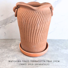 Load image into Gallery viewer, Yucca Tall Terracotta Flowerpot
