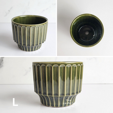 Load image into Gallery viewer, The Leaferie Mini Pots Series 6 . 12 mini pot designs . ceramic small planter. View of design L
