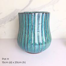 Load image into Gallery viewer, As-is Sept 25. ceramic pots and mugs with Leaferie logo.
