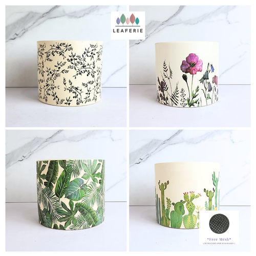 The Leaferie Rosetta floral ceramic pot. 