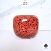 Load image into Gallery viewer, The Leaferie Mirage red flowerpot. ceramic material
