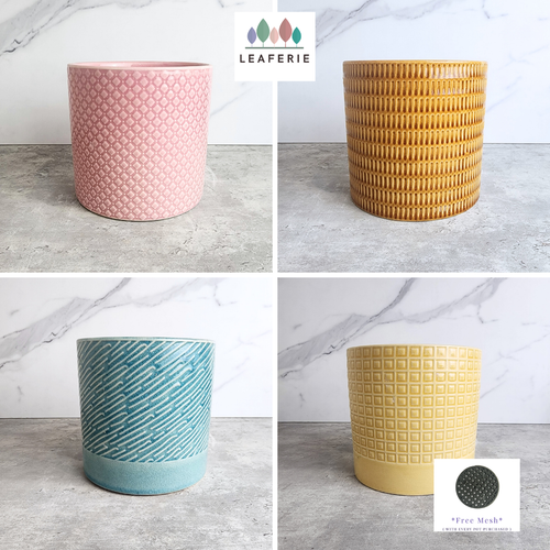 The Leaferie Mixxi Flowerpot. 4 colours ceramic pot