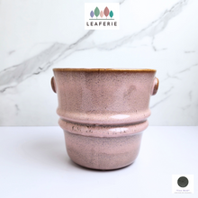 Load image into Gallery viewer, The Leaferie Xenia pink flowerpot. ceramic
