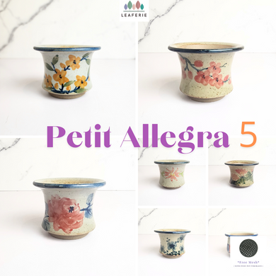 the Leferie petit allegra serie 5. 7 designs floral succulent pot