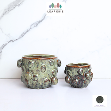 Load image into Gallery viewer, The Leaferie Maisie ceramic pot with 2 sizes. 
