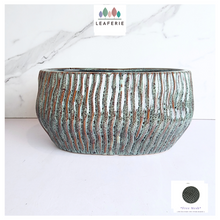 Load image into Gallery viewer, The Leaferie Hollis Long Shallow Pot. Ceramic material
