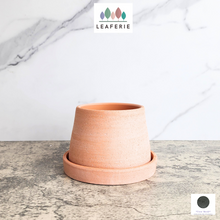 Load image into Gallery viewer, The Leaferie Ylva terracotta pot with tray
