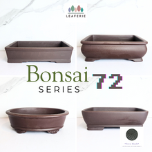 Load image into Gallery viewer, The Leaferie Bonsai Pot eries 72. zisha material. 4 designs. rectangular and oval
