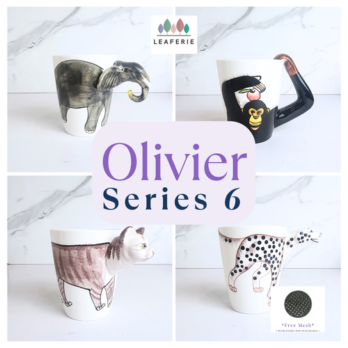 The Leaferie Olivier mug series 6. ceramic mug
