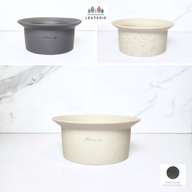 The Leaferie Vega flowerpot. 3 colours ceramic pot