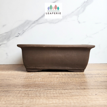 Load image into Gallery viewer, The Leaferie Rectangular Bonsai Pot. Zisha material. 2 sizes.
