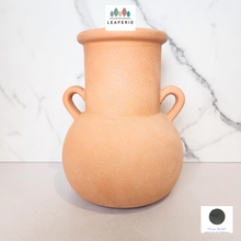 Load image into Gallery viewer, The Leaferie Yzel Terracotta flowerpot. pot with 2 handles
