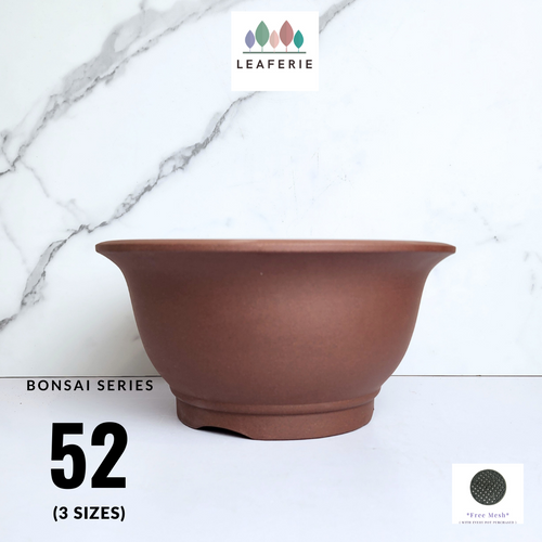 The Leaferie Bonsai Series 52. 3 sizes, zisha pots.