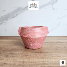 Load image into Gallery viewer, The Leaferie Liora pink flowerpot. ceramic material
