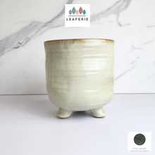 Load image into Gallery viewer, The Leaferie Kari ceramic pot with legs

