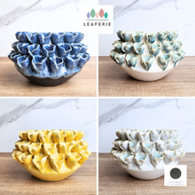 Load image into Gallery viewer, The Leaferie Handmade BLOM ceramic flowerpot. 4 colours
