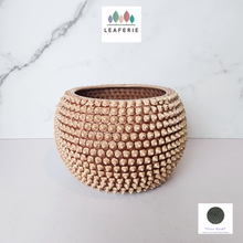 Load image into Gallery viewer, The Leaferie Shiloh Pink pokey ceramic pot
