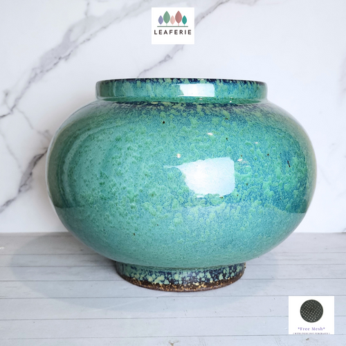 The Leaferie Arnault pot. Green big globe pot