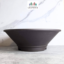 Load image into Gallery viewer, The Leaferie Bonsai Big Pot and Tray. Zisha Material. 3 sizes
